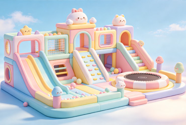 indoor playground macaron theme
