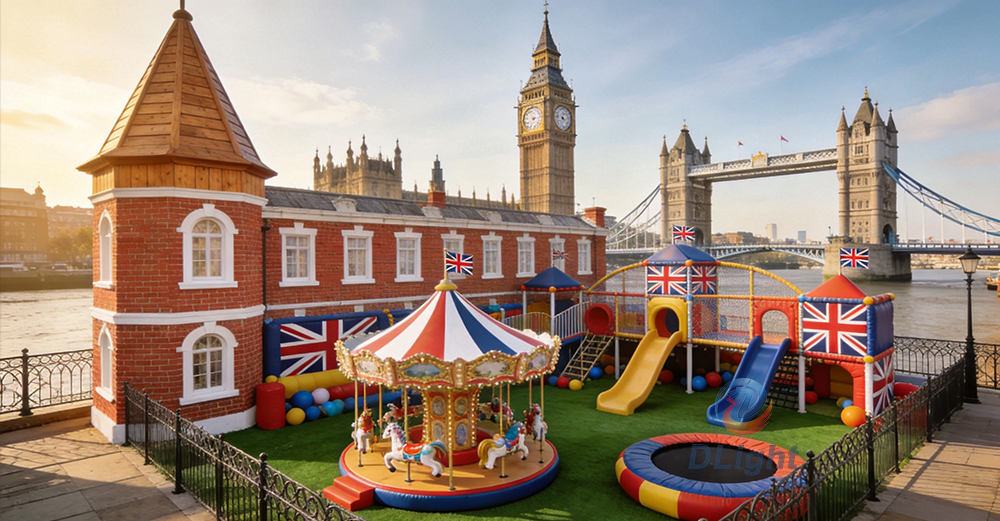 Space theme indoor playground