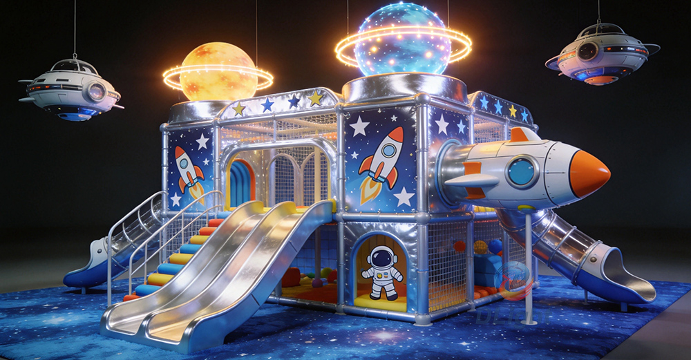 Space theme indoor playground